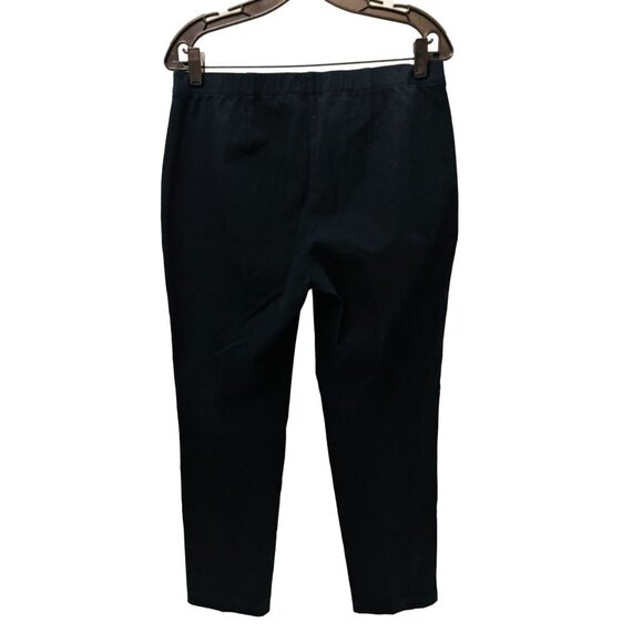 J. Jill Precision Stretch Blue Pants Size 8 Site Pockets Adjustable Waist - Picture 8 of 12